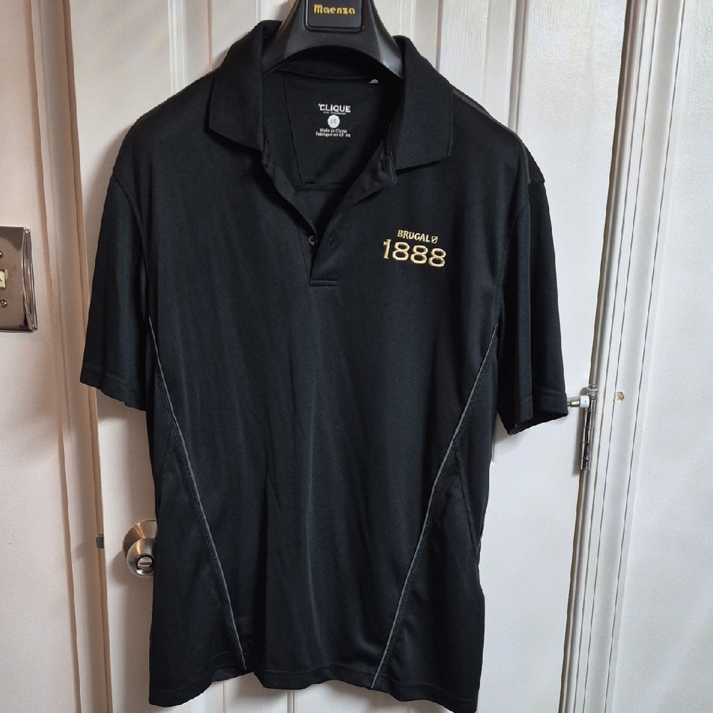 Black Men’s Brugal 1888 Rum Polo Shirt